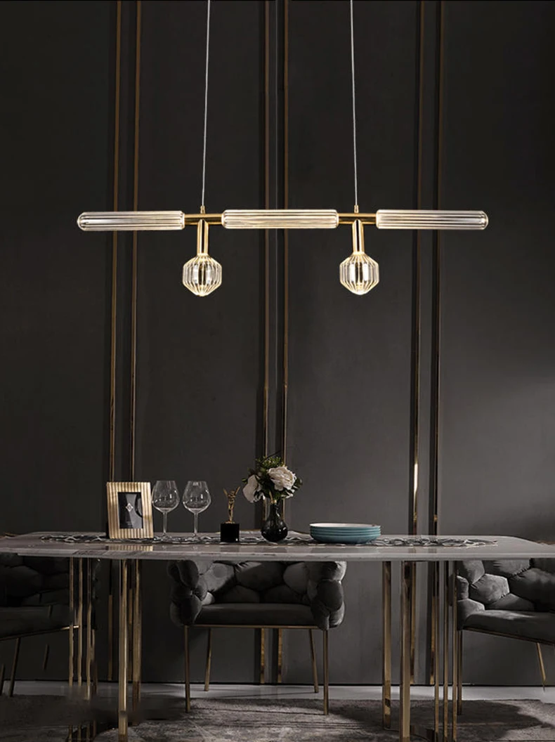 Novelty Clear Glass Gold Chandeliers