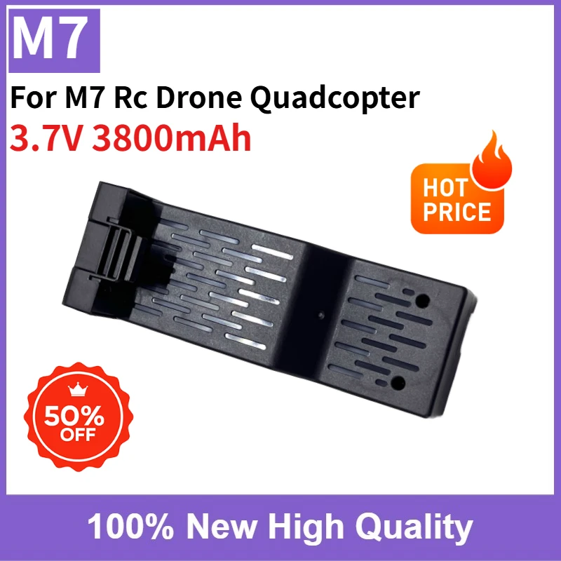 

High Quality New Drone Battery M7 3.7V 3800mAh Replaceable Li-ion Spare Parts Battery for M7 Rc Drone Quadcopter
