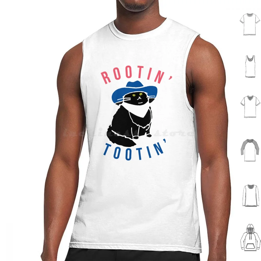 Tootin Cat Tank Tops Print Cotton Tootin Cowboy Cat Tootin Cat Tootin Wild West Tootin Tootinest Tootin Funny Cat Cowboy