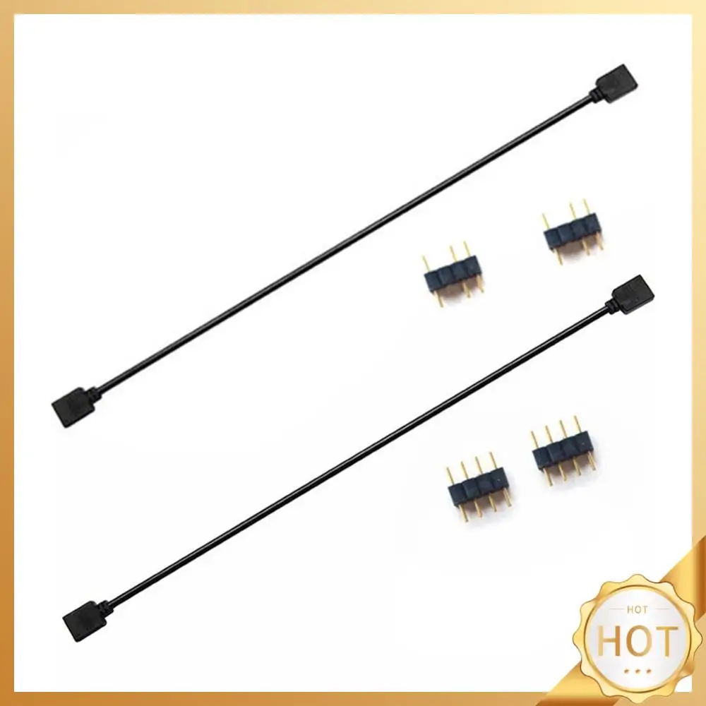 1 To 1 AURA RGB Extension Adapter Cable Computer Accessories 5V 3Pin/12V 4Pin Motherboard AURA Cable Conversion Cable for ASROCK