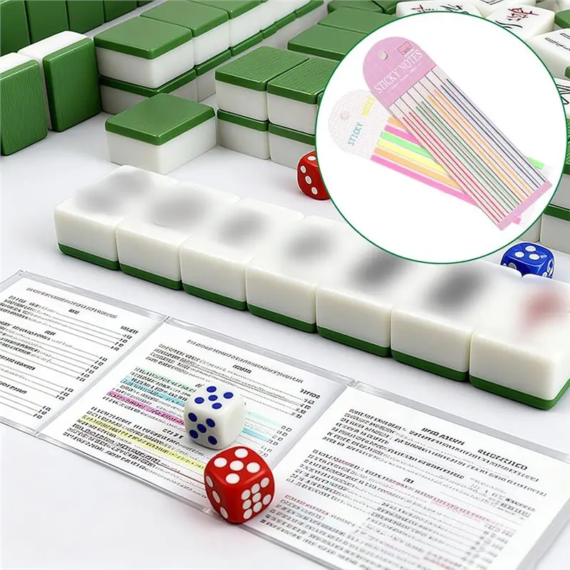 【FLASH-SALE!】Mahjong Finder Notes 1280 Pcs, Writable Highlighter Line Sticky Strips Tape, Rule Marker Reader Assistant For Mah J