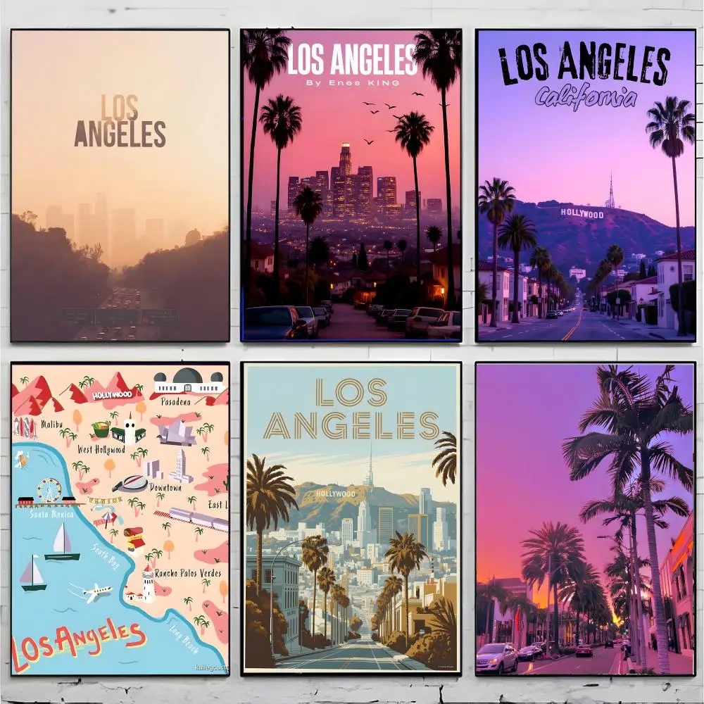 usa city Los Angeles Poster Superior Home Space Pub Indoor Decorative Art & Home Decor