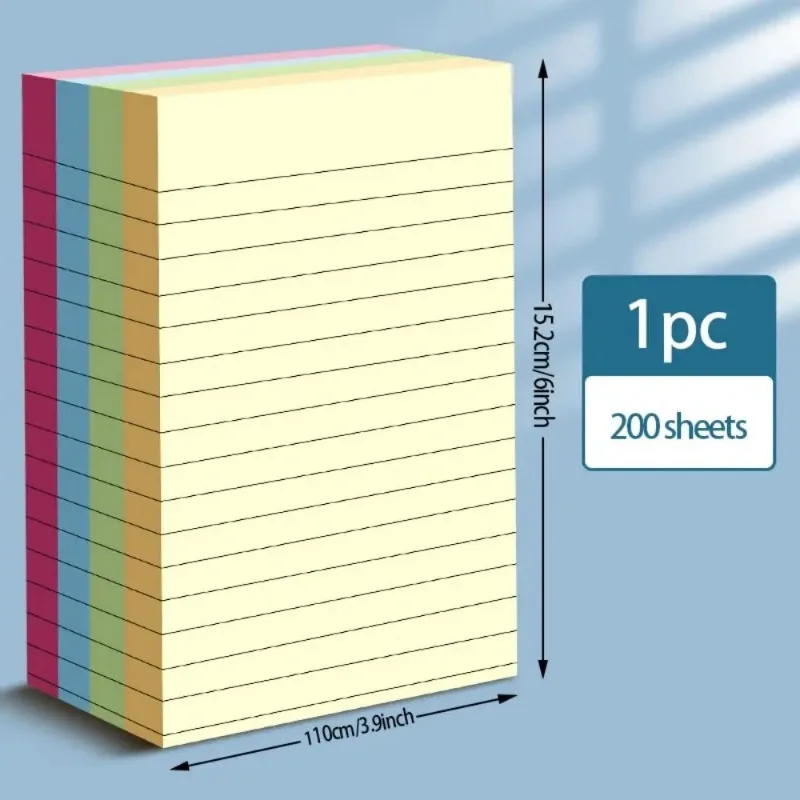 100/200sheets Colorful Sticky Notes School Stationery Student Scribed Sticky Notes Index Tabs Office Supply Sticky Notes view 5
