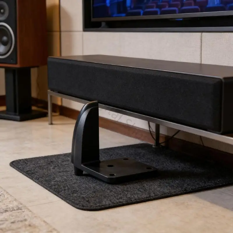 96BA 4er-Pack Studio-Monitor-Isolationsfüße reduzieren Verzerrungen, Desktop-Lautsprecherfüße, Riser, Ständer zur – Detail 10