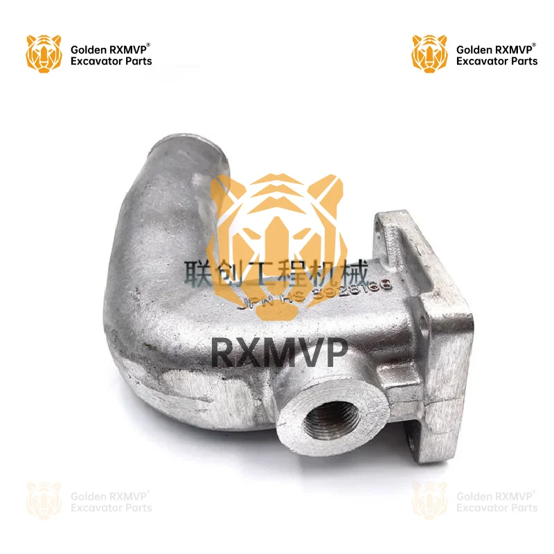 For Komatsu PC200-6/200-7 intake aluminum pipe Cummins 6D102 engine intake pipe seat excavator accessories