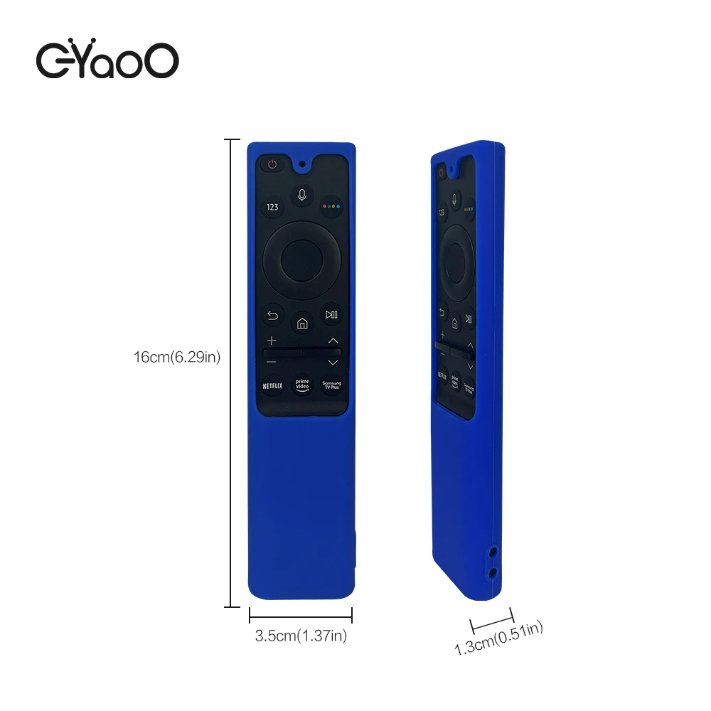 Silicone Remote Control Cover Case For Samsung Protector Glow Waterproof Shockproof Anti-Slip For Samsung QLED TV BN59-01363