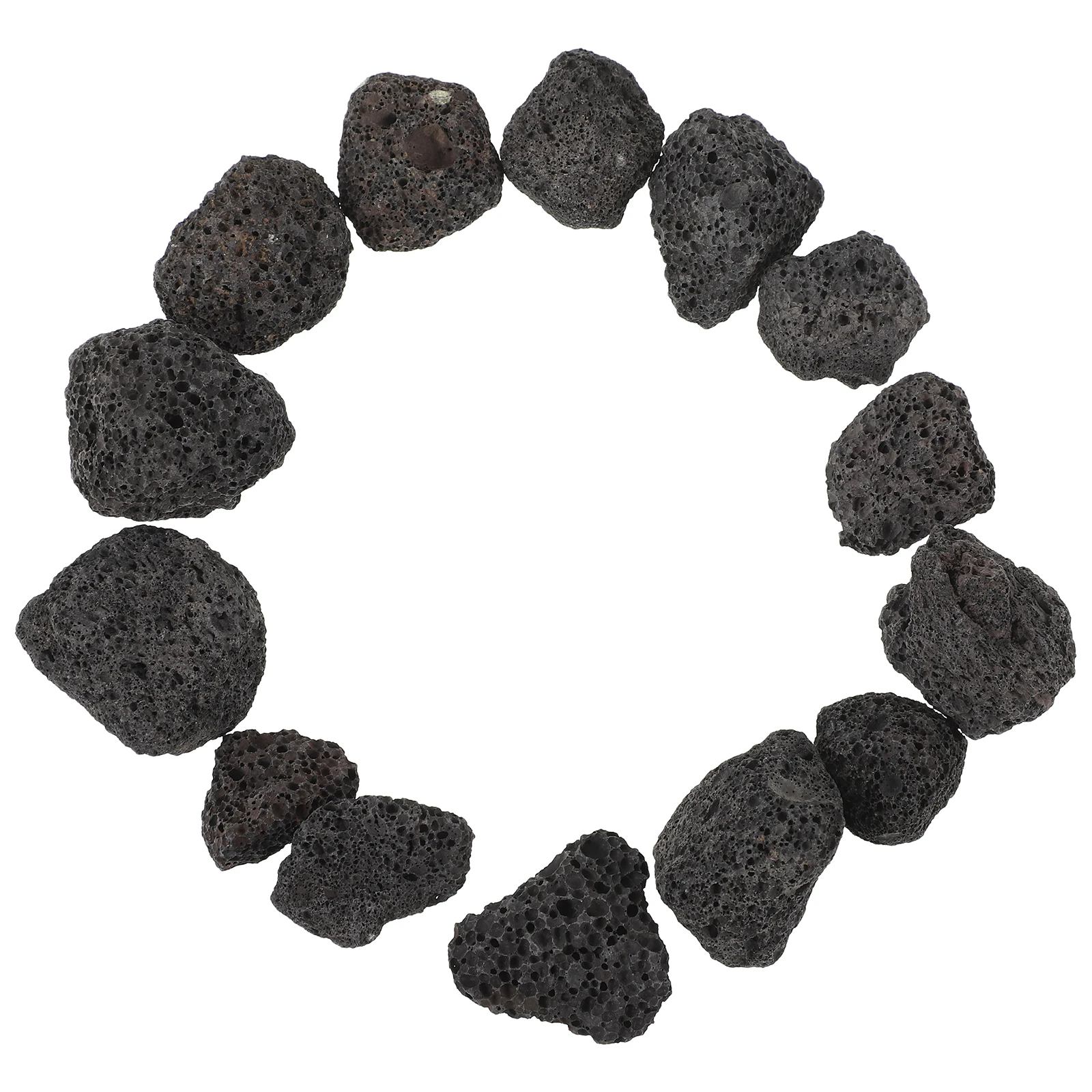 

Volcanic Rock Stones 400G Black Porous Garden Landscaping Fish Tank Planter Crafts Plants Volcanic Stone Fish Tank Decoration