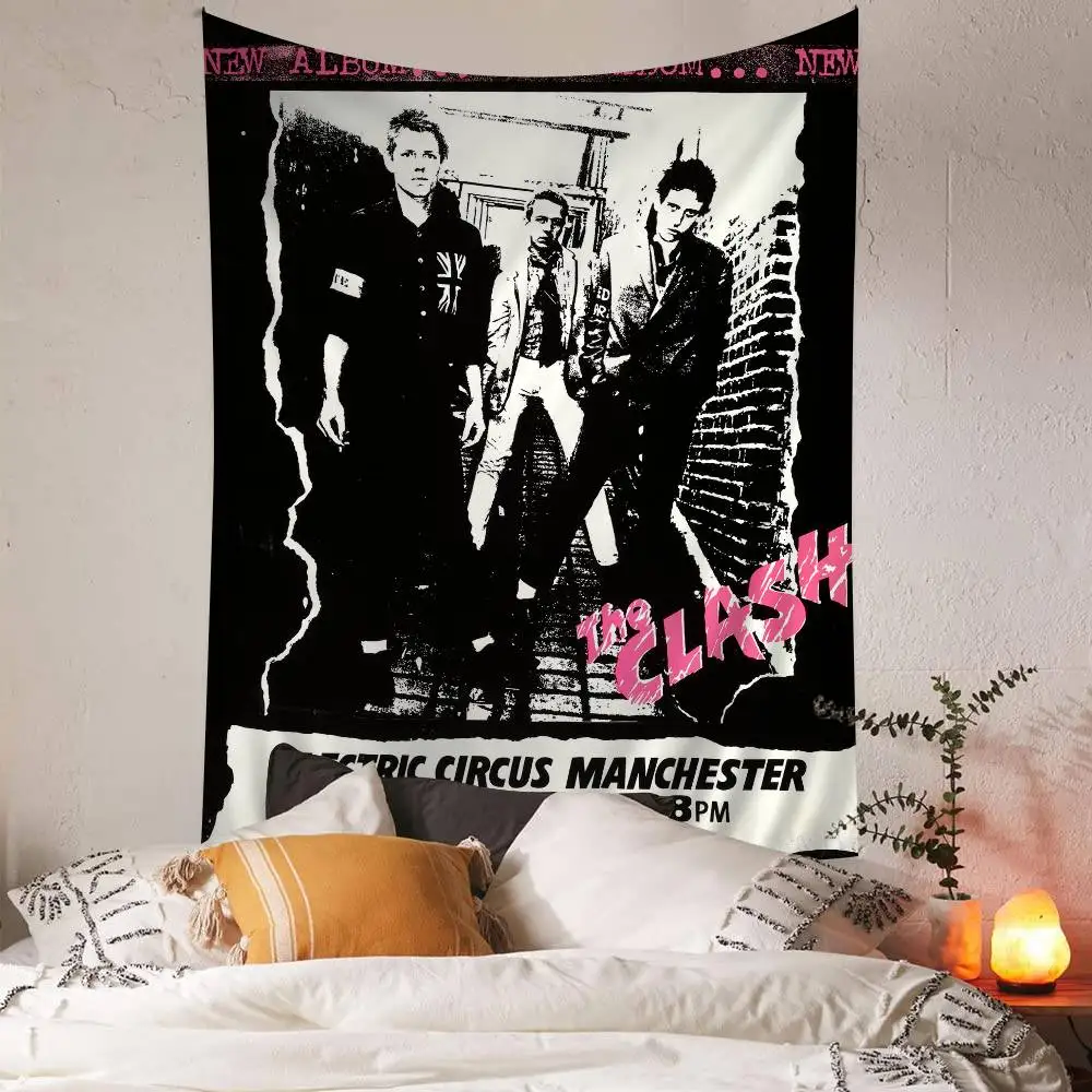 

Гобелен C-Clash T-The Band с мультяшным рисунком, богемный настенный гобелен, настенное панно с мандалой