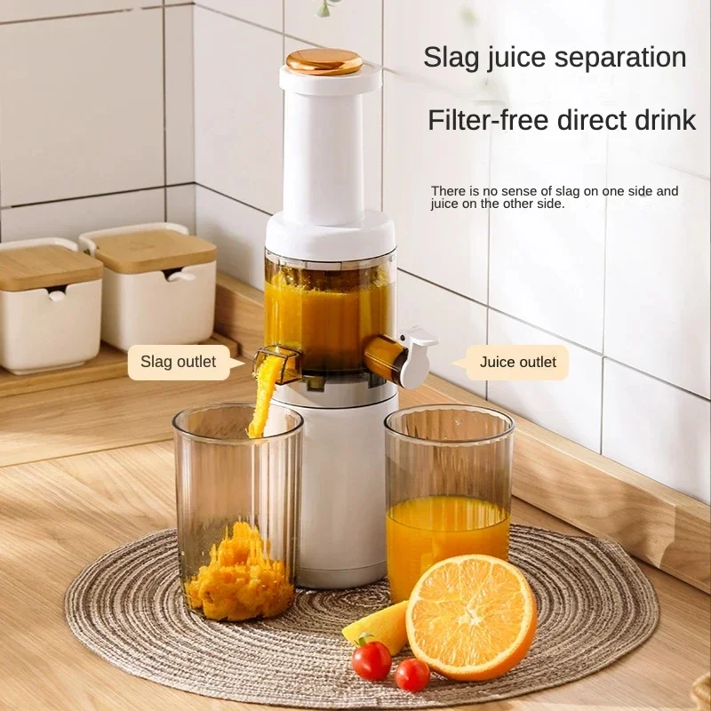 NEW Electric Fruit Vegetable Juicer Machine Mini Slow Juicer Screw Cold Press Extractor Patented Filter-Free Modle-Portaable