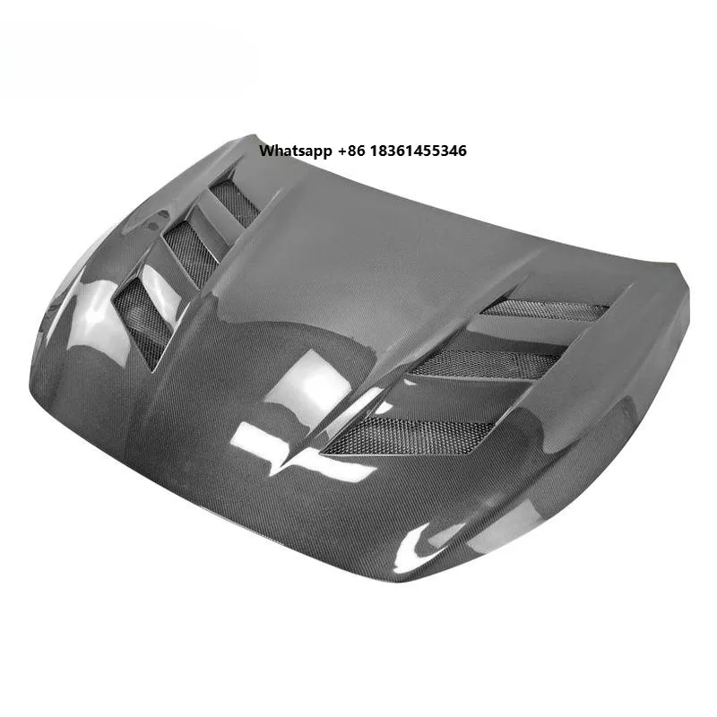 

New Carbon Fiber Hood for Q50 Q50L Q50S 2014-2023 V-Style with Vents Aggressive Look Bolt-On Installation YX