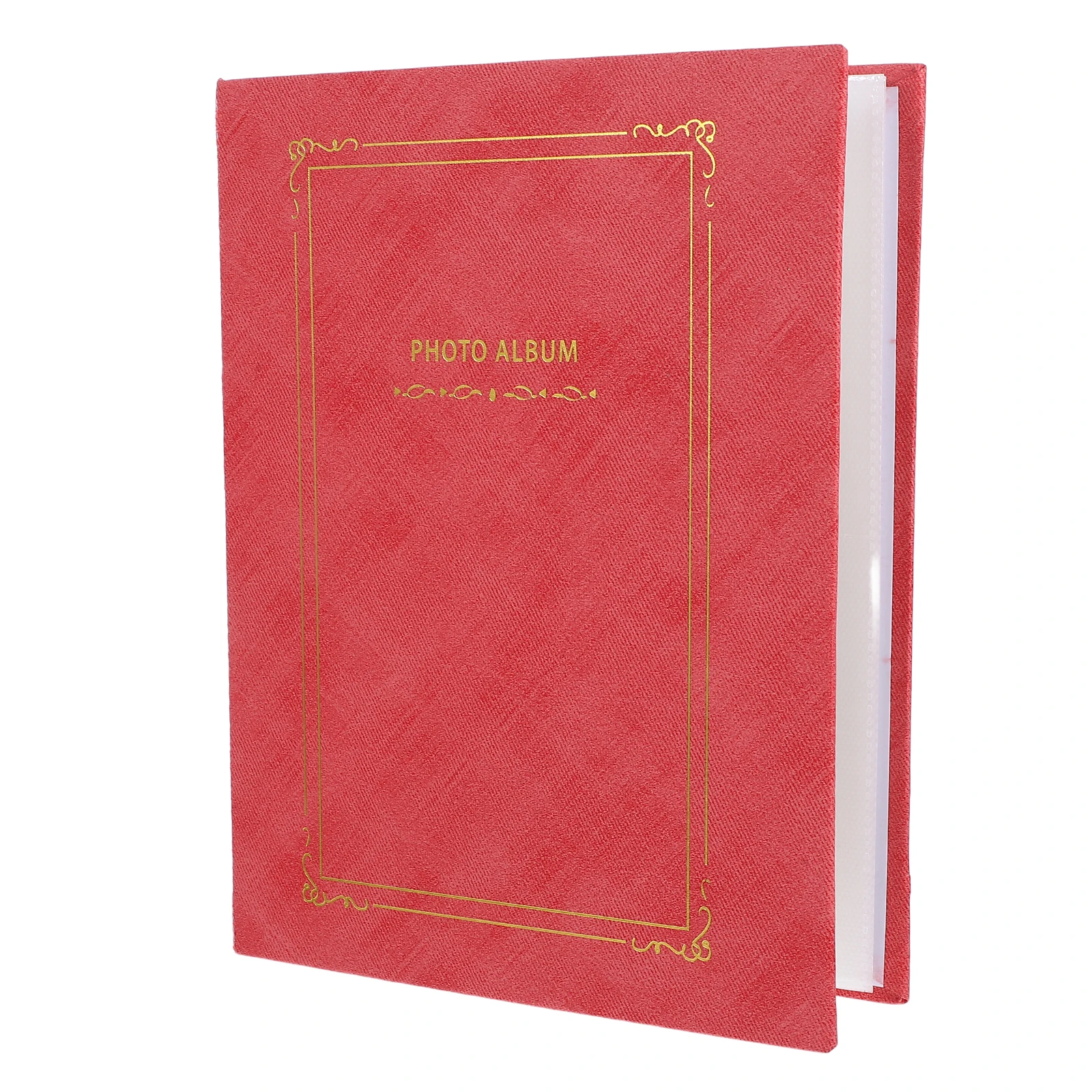 

Photo Album Commemorative Little Large Frame Family Small Child Red Kids Book Baby