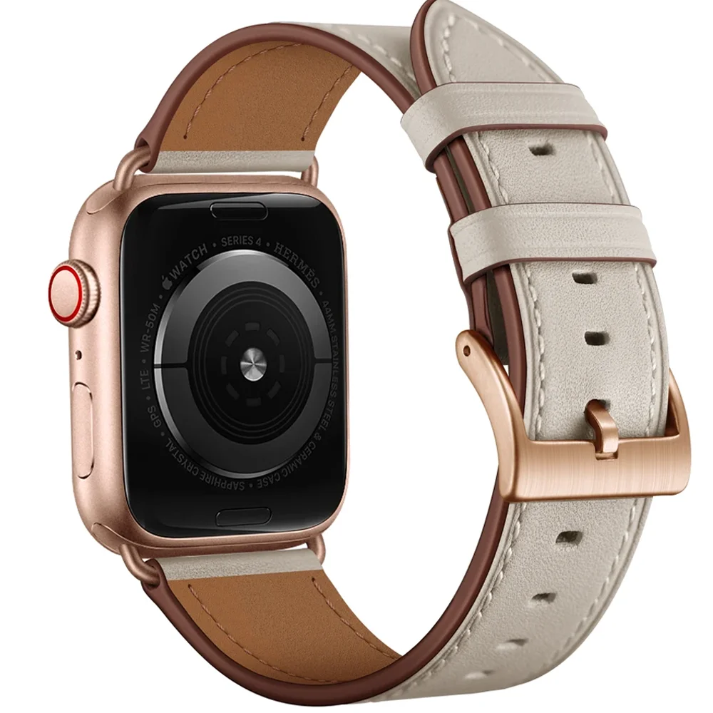 

Leather Strap For Apple Watch Ultra 2 49mm 10 42mm46mm 9 8 7 45mm41mm Premium Wristband Bracelet iWatch 6 5 4 SE 44mm40mm Correa