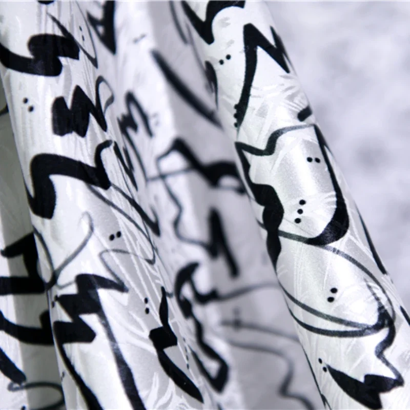 

Эластичная жаккардовая атласная ткань из спандекса с зернами дерева, брендовый модный дизайн для платья, одежды, материал для шитья по метрам, оптовая продажа