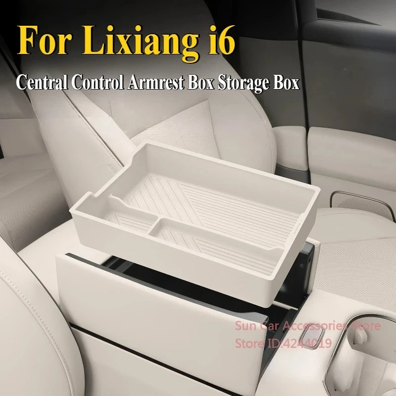 

Для Ideal Lixiang i6 подлокотник с центральным управлением, ящик для хранения, силиконовый коврик, специальные модифицированные аксессуары для салона автомобиля