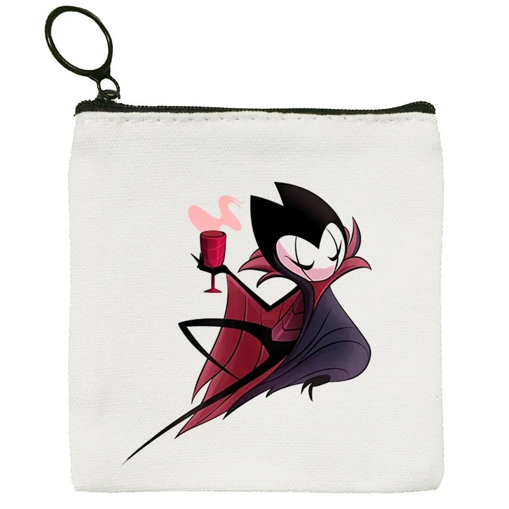 Novelty Hollow Knight Games Cartoon Canvas Coin Purse Coin Purse Collection Canvas Bag Small Wallet Zipper Key Bag Hand Gift