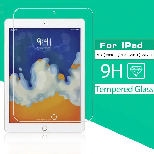 

Premium Explosion Proof Tempered Glass Film For Apple ipad 9.7 2018 Wifi Tablet Glass Screen Protector 9.7 Film Front Cover