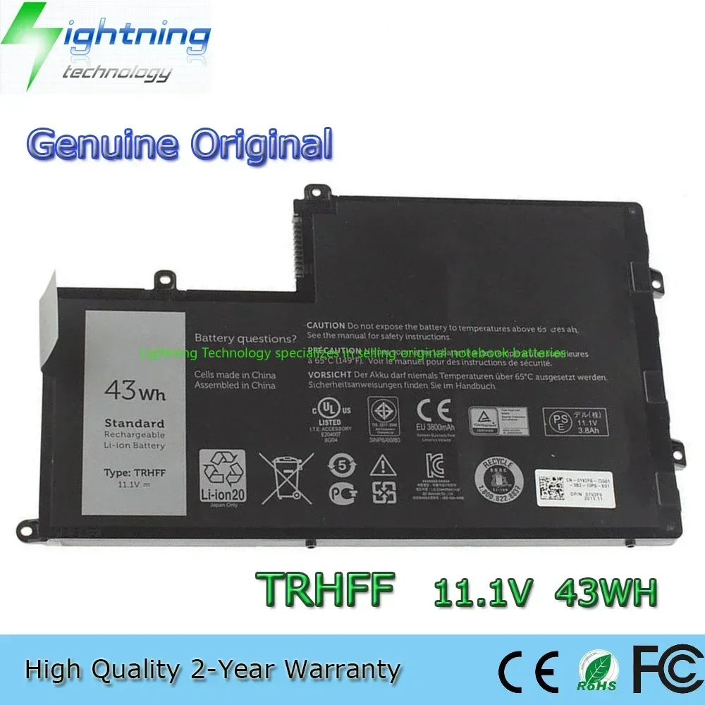 

2025 Year Genuine Original TRHFF 11.1V 43Wh Notebook Battery for Dell Inspiron 15 5445 5545 5447 5547 5448 5548 Series