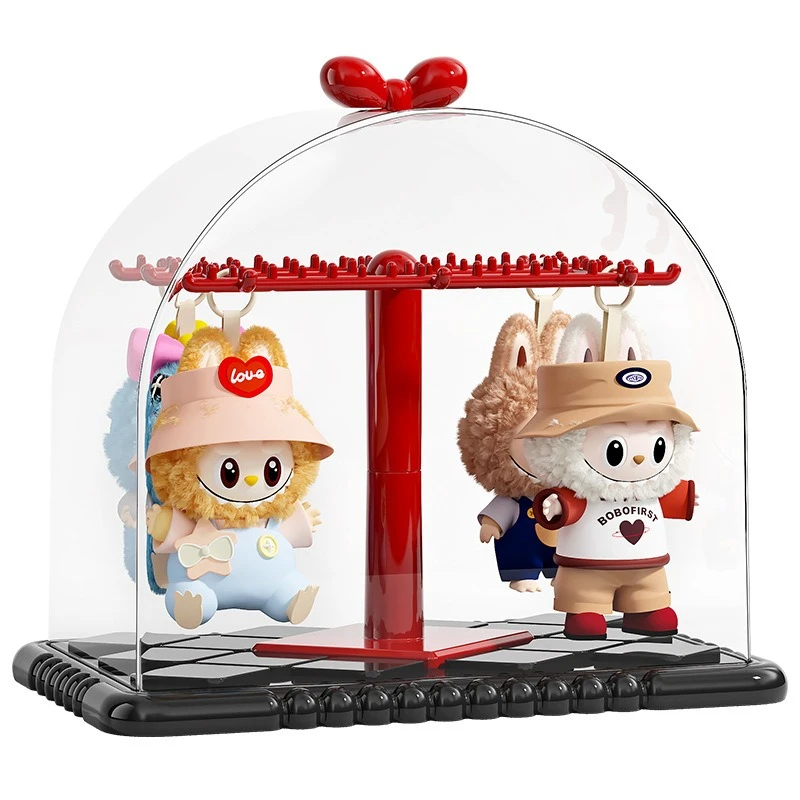 صندوق عرض أعمى غامض حامل أكريليك شفاف مقاوم للغبار حقيبة للتخزين لشخصيات البناء منظم خزانة العرض