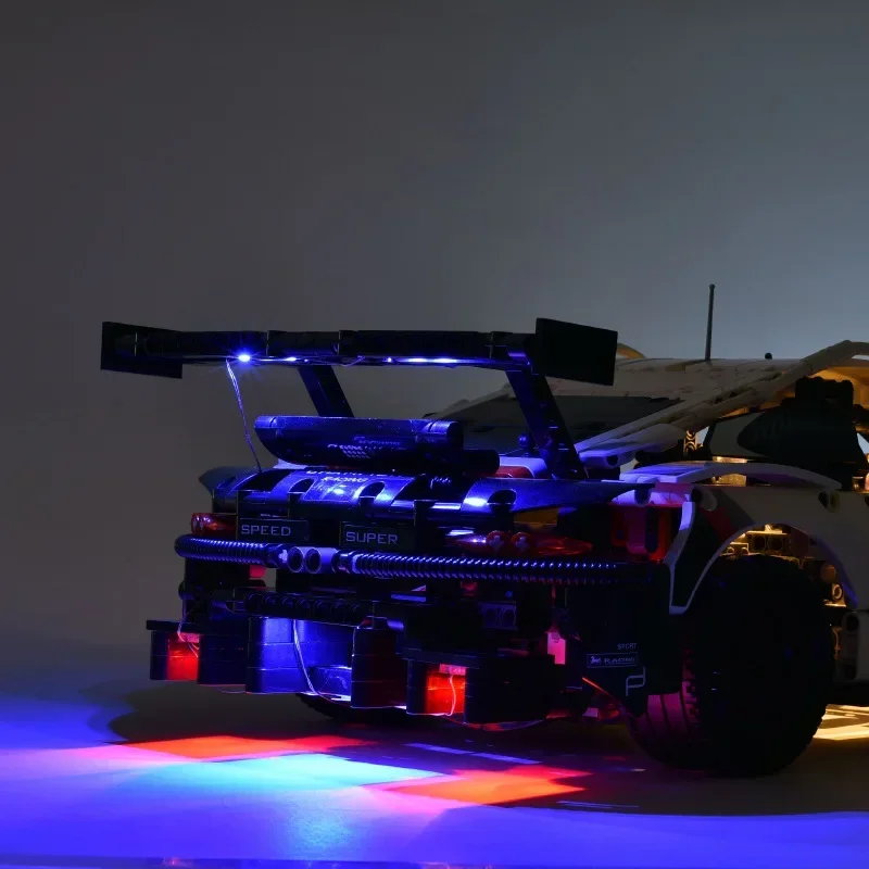 Kit luce a led per 911 blocchi tecnici per auto City RSR veicolo da corsa mattoni lampada fai da te giocattoli 42096 non incluso modello di auto