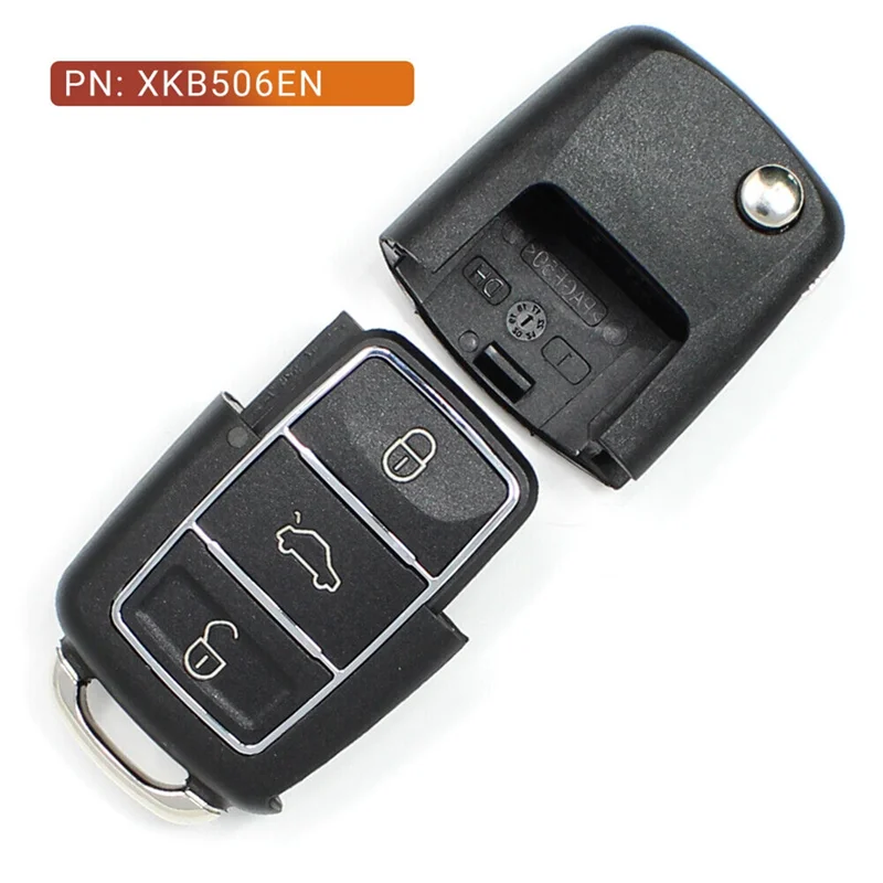 

Xhorse XKB506EN Universal Wire Remote Key Car Remote Smart Key Fob 3 Buttons For VW B5 Type For VVDI Key Tool 5Pcs/Lot