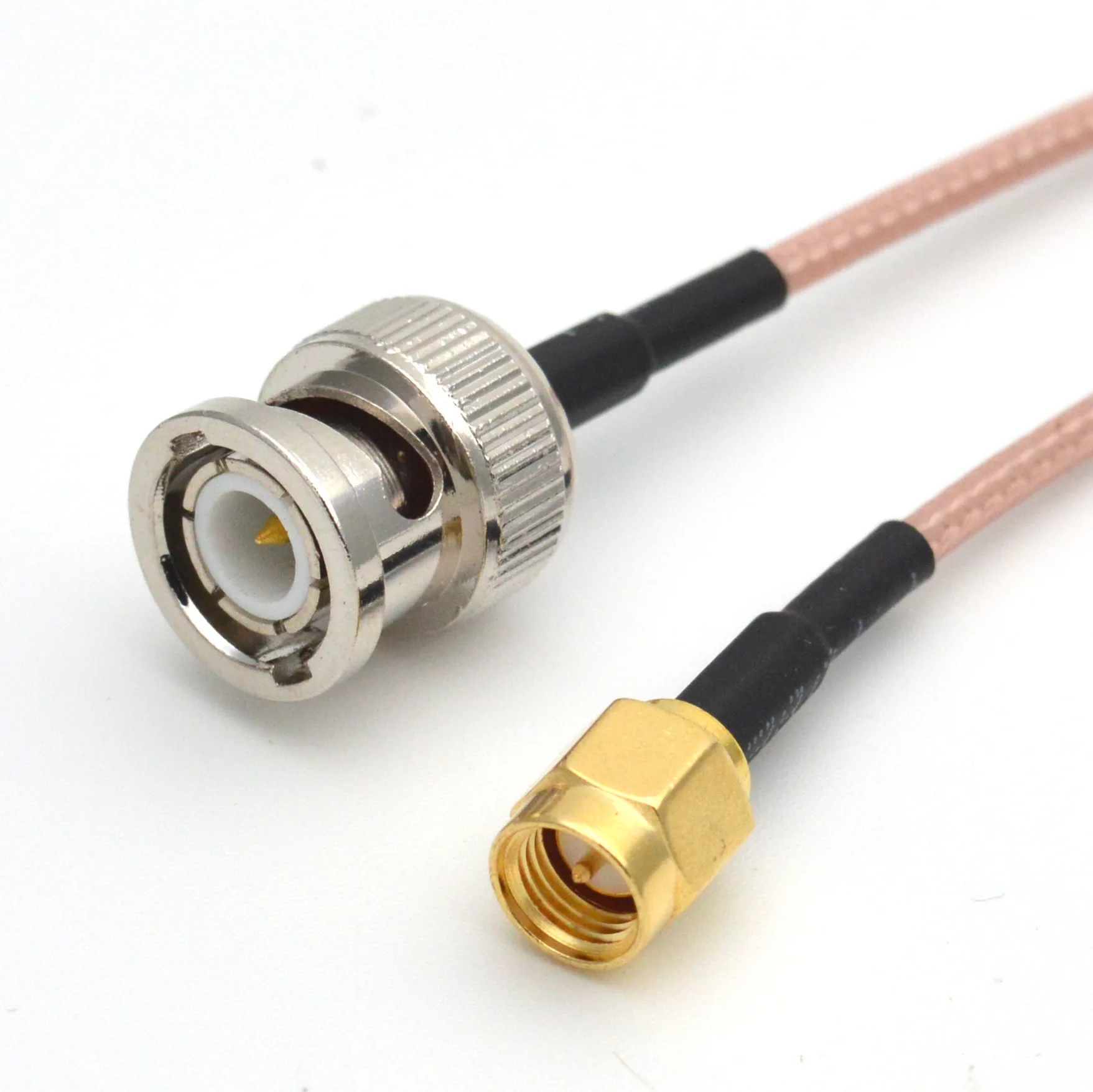 1 Stück BNC-Stecker auf SMA-Stecker RG316 Koaxial-Pigtail-Kabel 50 Ohm RG-316 Verbindungskabel – Detail 5