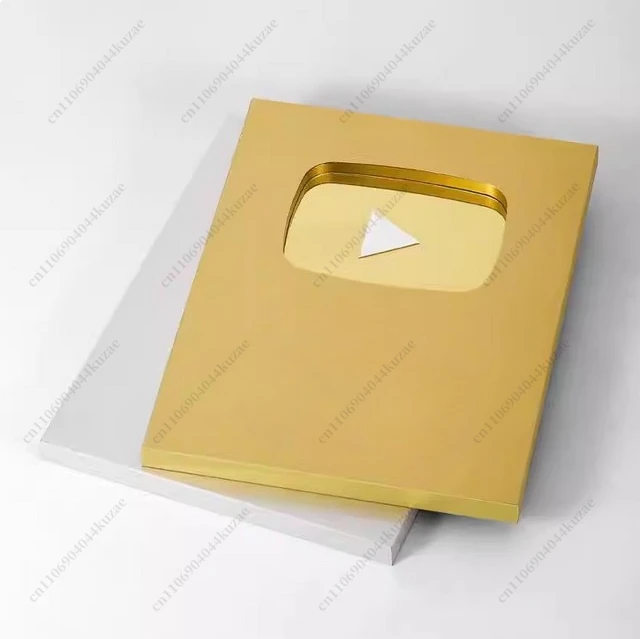 2025 Nuevo Premio De Plata Impresa UV for YouTube - Placa Conmemorativa