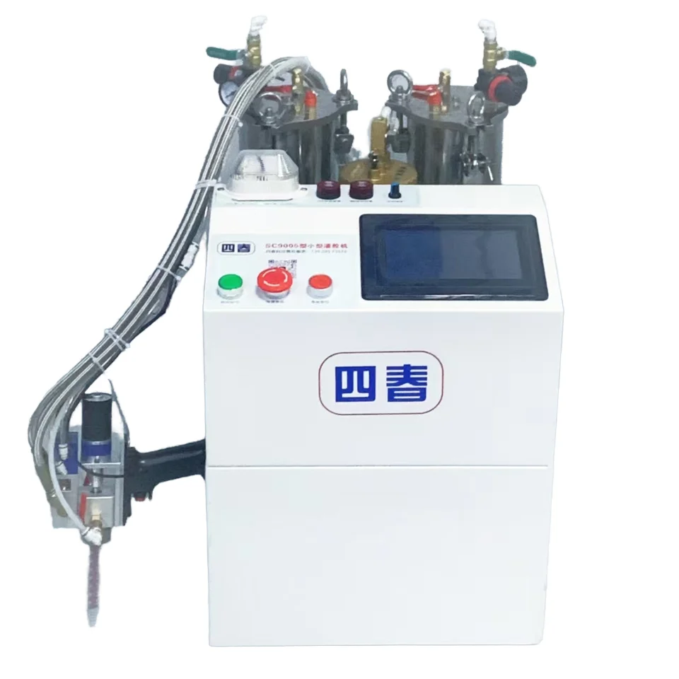 Máquina dispensadora de pegamento de precisión portátil TLF para plantas de fabricación industrial, incluye motor de rodamiento, caja de cambios PLC 1-Ye