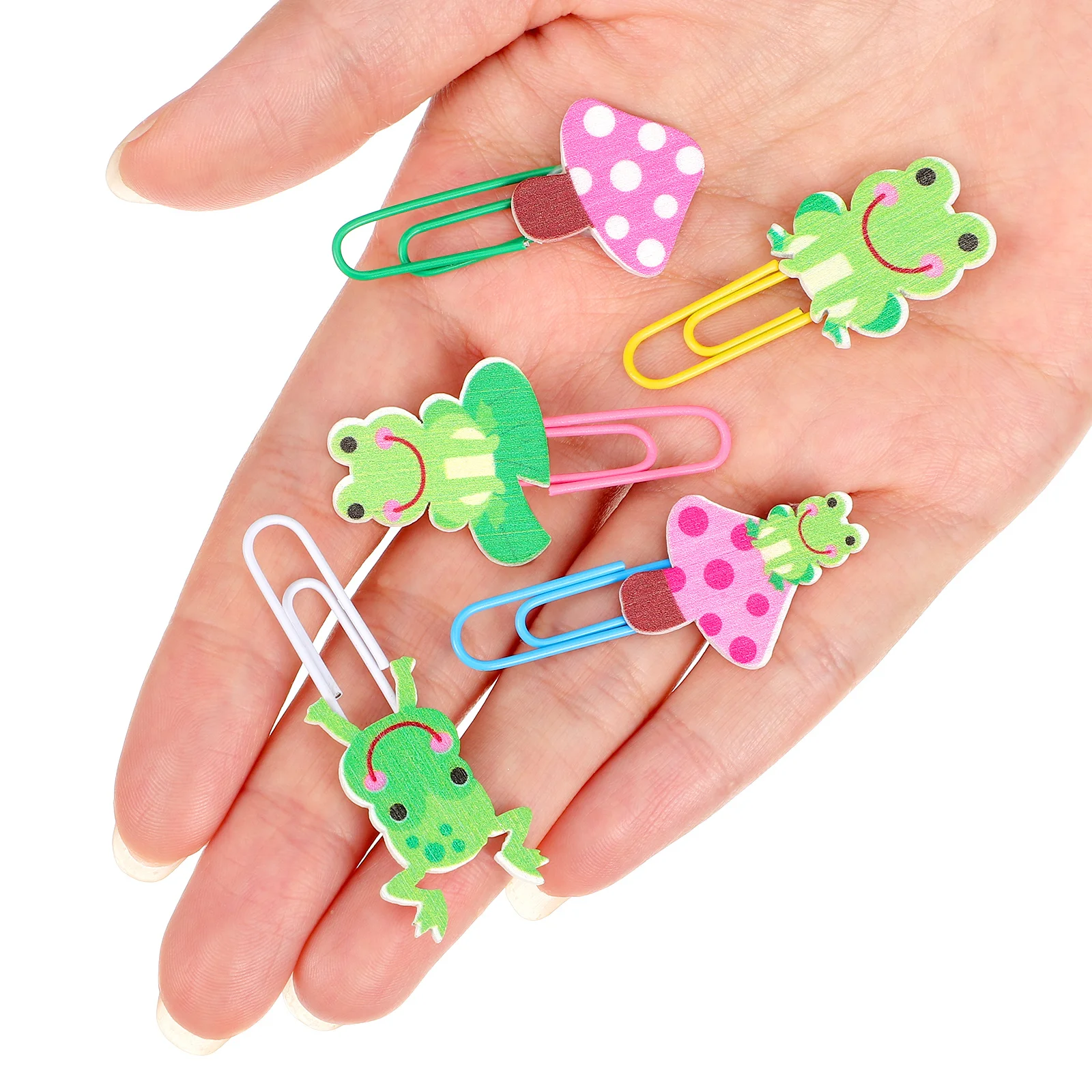 5 قطعة دبابيس ورق ملونة الكرتون المرجعية دبابيس ورق عقد قوي مكتب اللوازم المدرسية القرطاسية منظمة المنزل #3