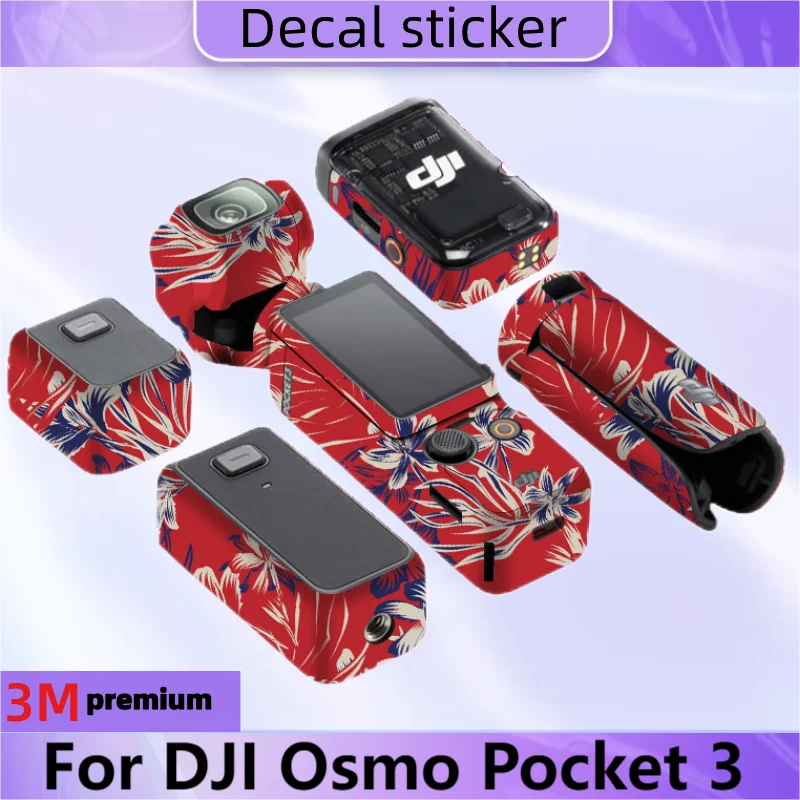 

For DJI Osmo Pocket 3 Camera Sticker Protective Skin Decal Vinyl Wrap Film Anti-Scratch Protector Coat pocket3