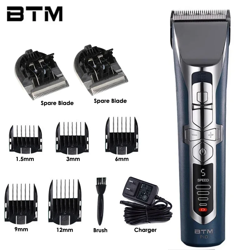 Korea Design BTM P10 Rechargea Hair Clipper For Barber Salon Steel Cutter Professional Rechargeable Electric Hair Trimmer