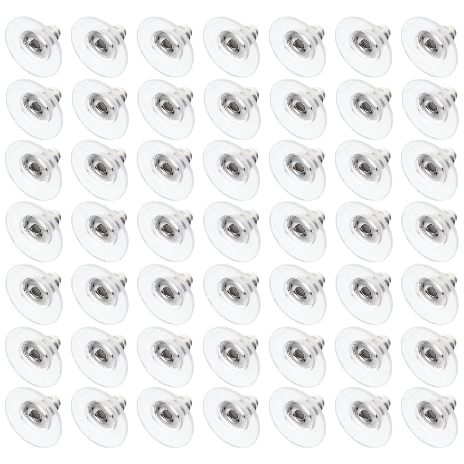 100 قطعة ظهور القرط للأزرار قسط دائم آمنة الأذن اكسسوارات لوازم المجوهرات بسيطة سبيكة الأذن سدادة النتائج