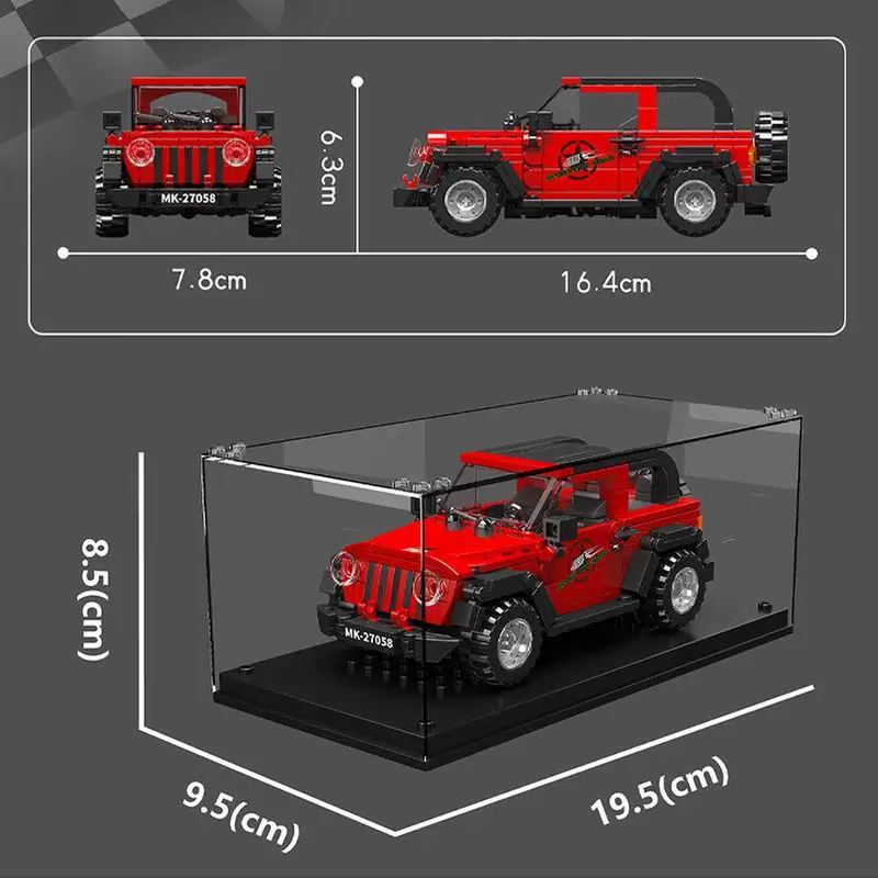 27058 نموذج مركبة للطرق الوعرة 453 قطعة مجموعة مكعبات البناء سلسلة سيارات فاخرة صغيرة بنة التجمع لتقوم بها بنفسك اللعب هدايا عيد الميلاد #5
