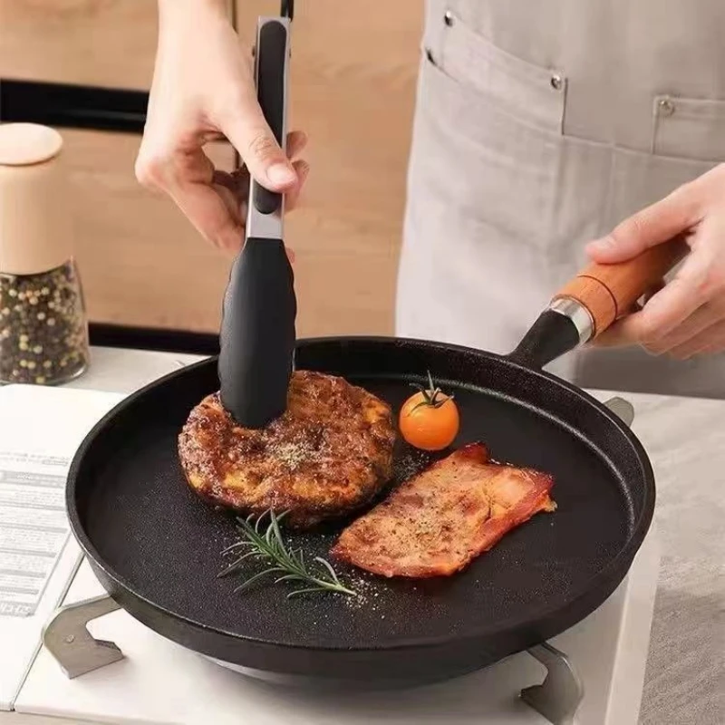 

Cast Iron Frying Pan Uncoated Non-stick Egg Pancake Pan Crepe Maker Steak Frying Pot Gas Induction Cooker Kitchen Cookware