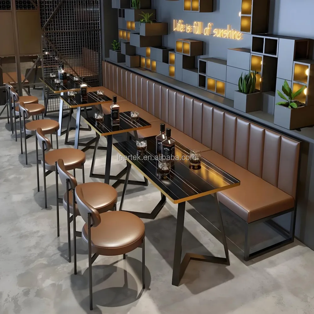 Hotel Restaurant Coffee Shop Light Luxury Modern Design Dining Chairs And Tables Phnom Penh