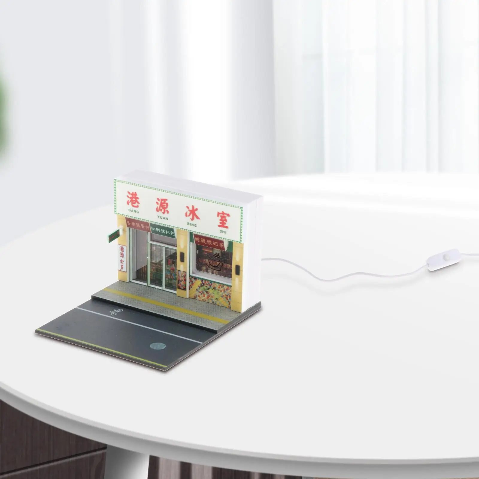 Tampilan Pemandangan Diorama Adegan Tampilan Mobil Model 1/64 untuk Ruang Tamu Desktop