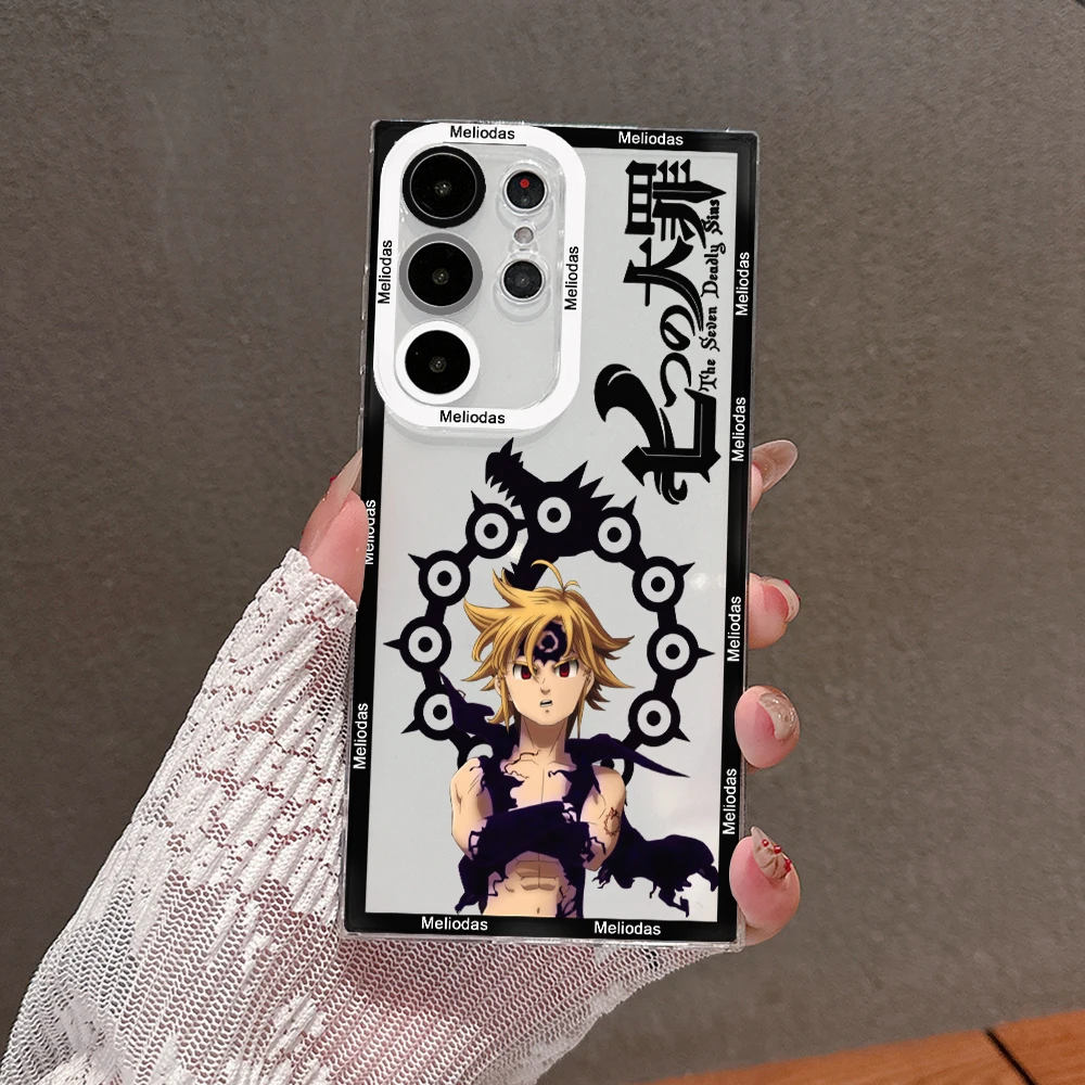 Anime Seven Deadly Sins Phone Case For Samsung S24 S23 S22 S21 S20 S10 FE Note20 Note10 Plus Ultra Lite 5G Clear Soft TPU Cover