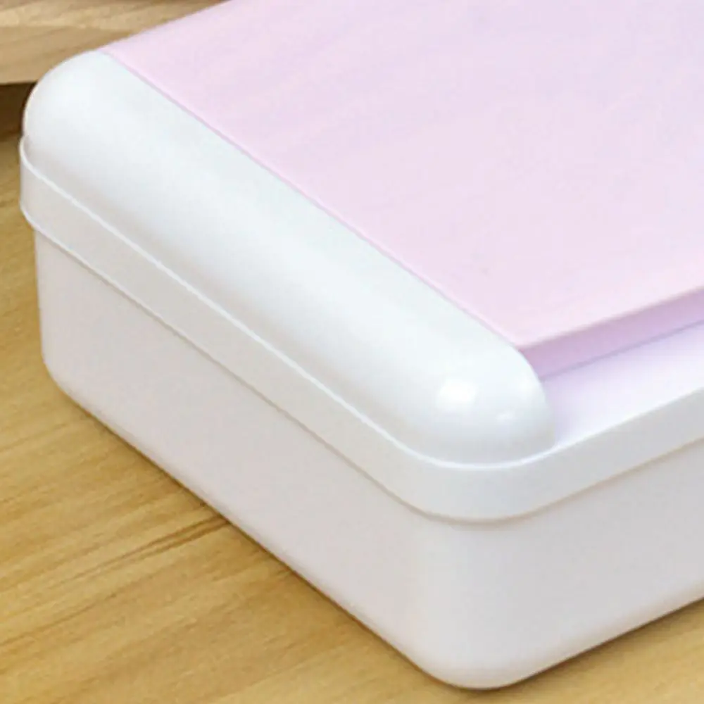 Double Layer Pencil Box Plastic with Snap-tight Lid Crayon Box Large Capacity Stackable Storage Box