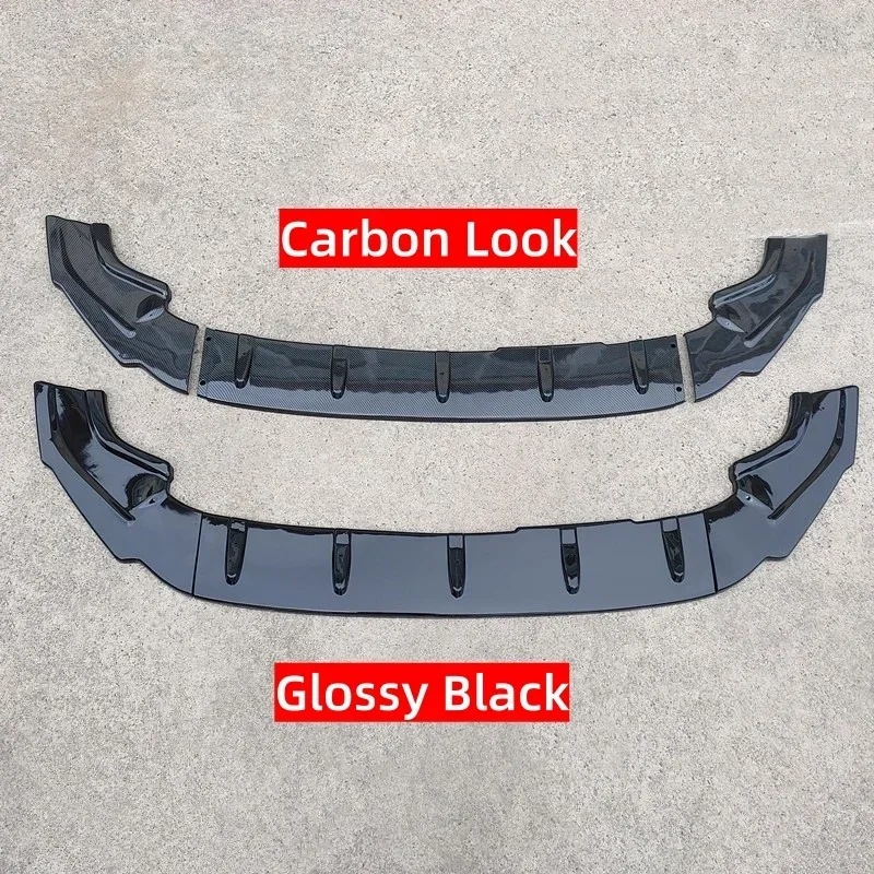For VW Golf 7 MK7 7.5 GTI R-Line R Car Front Bumper Splitter Lip Diffuser Spoiler Cover Lower Splitter Blade Guard CS Style
