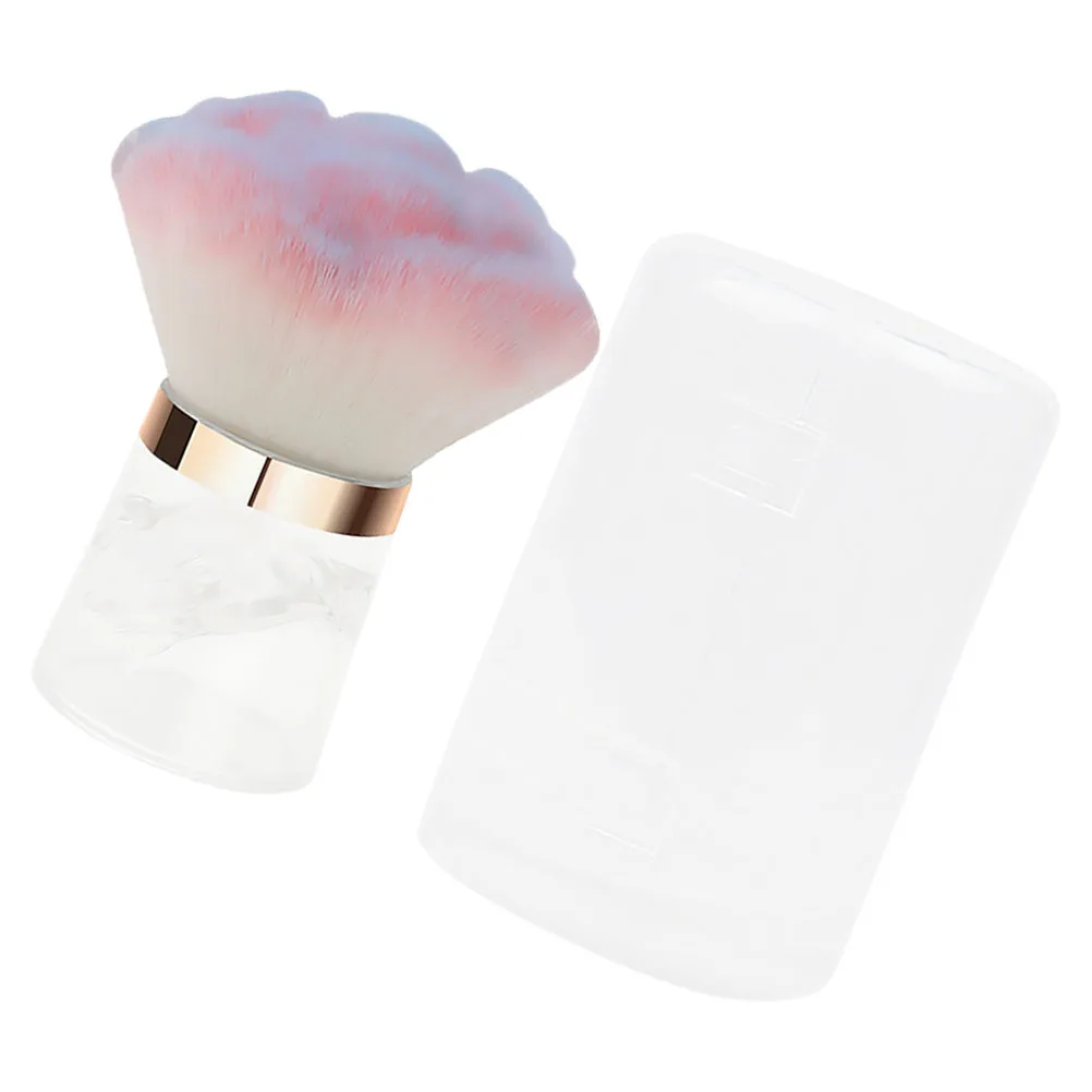 

Flower Shaped Nail Dust Brush Soft Powder Cleaning Tool for DIY Nail Art and Salon Use Dust Collector Brush for Sensitive Skin