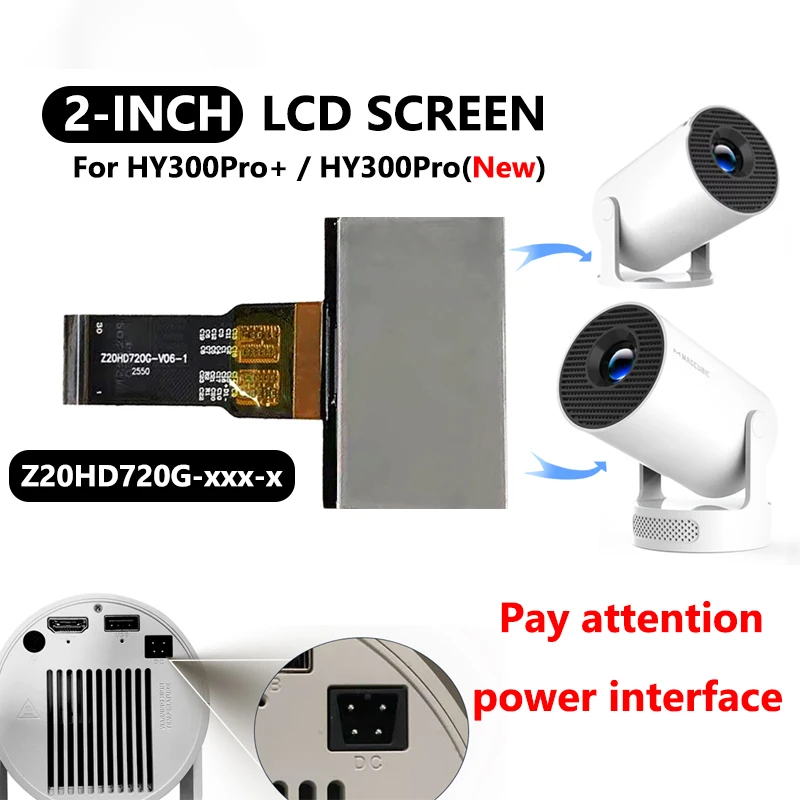 Image of Projektor LCD-Bildschirm Nummer Z20HD720G-V06-1 Projektor-Zubehör für Magcubic HY300Pro NEU HY300Pro+ 720p LCD-Projektor-Panel