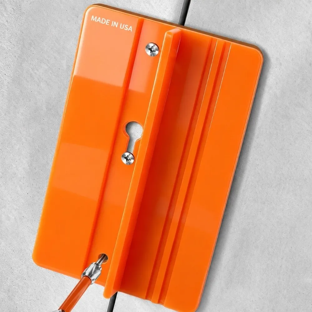 2Pcs Orange Drywall Ceiling Auxiliary Board Plastic Lightweight Woodworking Panel Lifting Plate Slotted Positioning