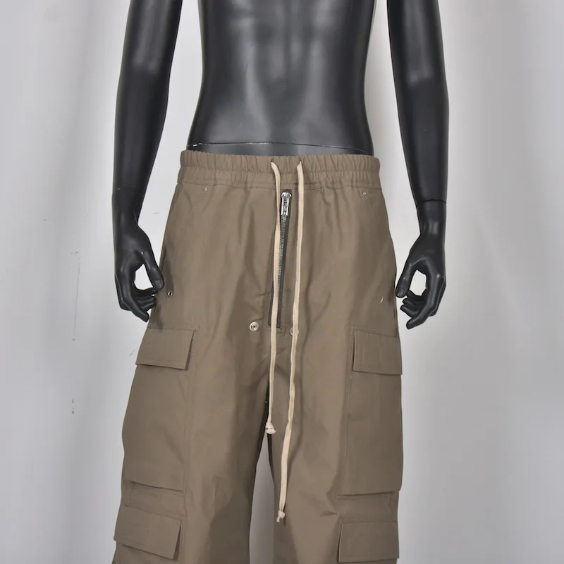 High Street Dark Ro Wide Leg Casual Pant Men Dark Japanese Style Multi Pocket Cargo Pants Slim Camouflage