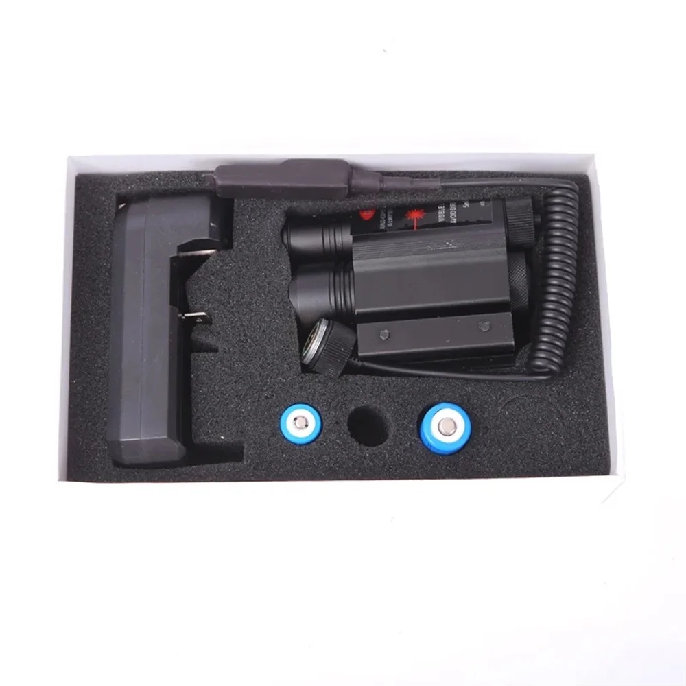 T6 Green Red Laser Dot Sight Hunting Light Scope Tactical Telescope Accessories Night Vision Sight for Hunting with Flashlight