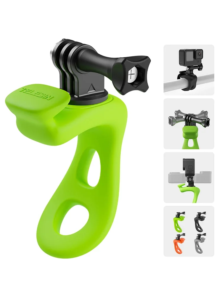 TELESIN-pasek do mocowania regulowana elastyczna bransoletka 360 ° obrotowa dla GoPro Hero9 12 11 10 8 7 Action2 3 Insta360 Pocket 2 — zdjęcie 2