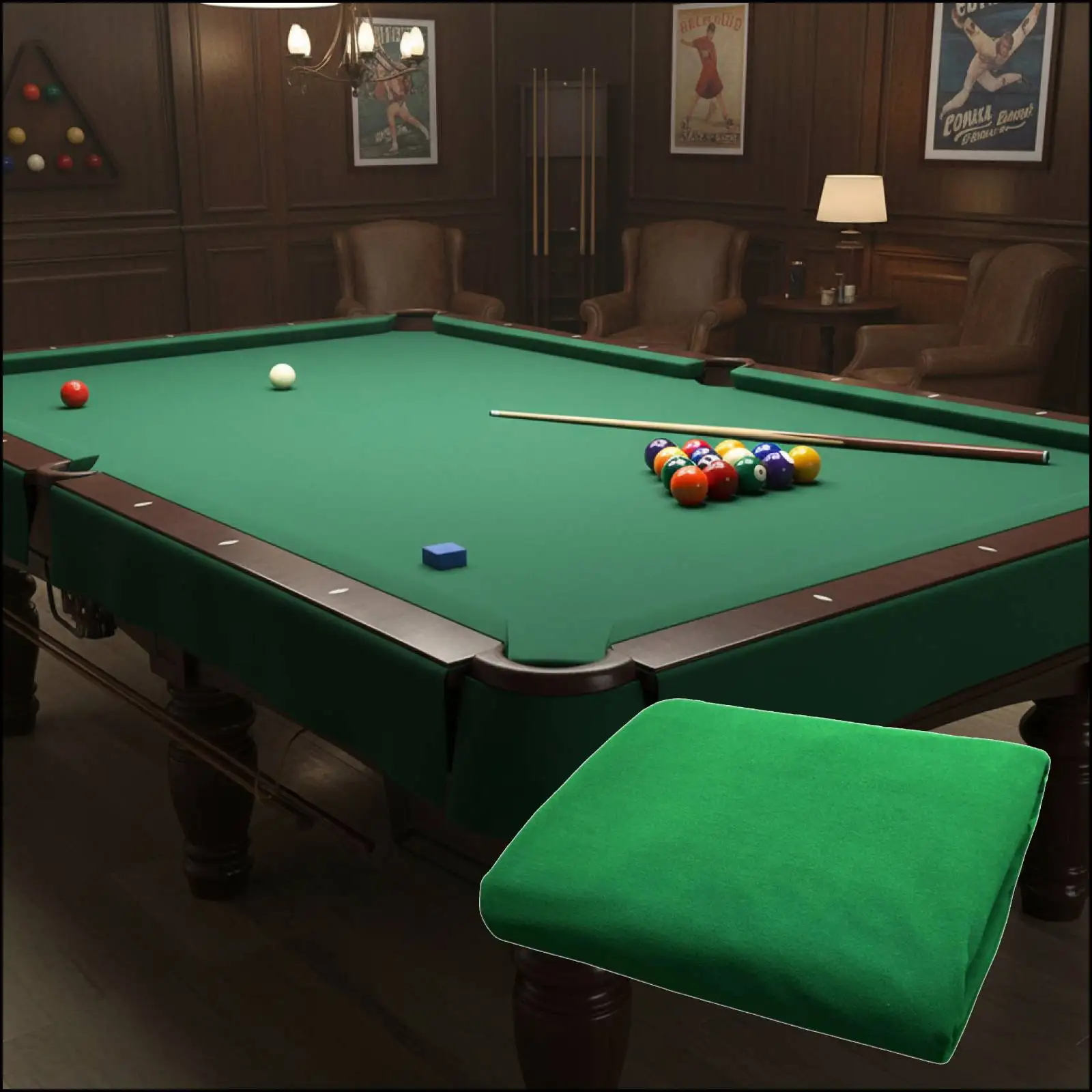 

Durable Billiard Cloth Professional Pool Table Felt for Home Clubs Bar Standard Snooker Game Cover