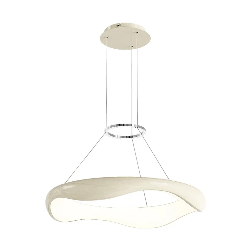 

Cream wind chandelier, Nordic personality and creativity, high-end sense of dining table eye protection lamp, small household
