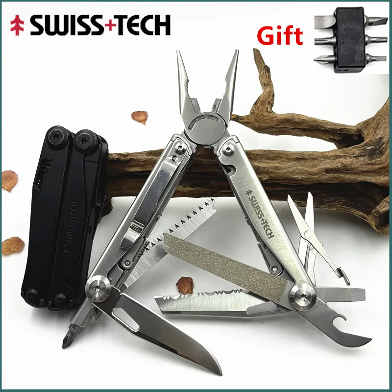 

SWISS TECH 18 in 1 multifunctional pliers folding multifunctional tool portable EDC outdoor camping equipment