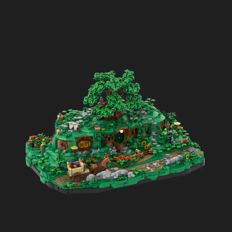 2755 قطعة سلسلة سيد الخواتم Shireses حقيبة نهاية قاعدة أصيلة Moc لتقوم بها بنفسك اللبنات ألعاب عيد ميلاد هدية لمحبي الخيال