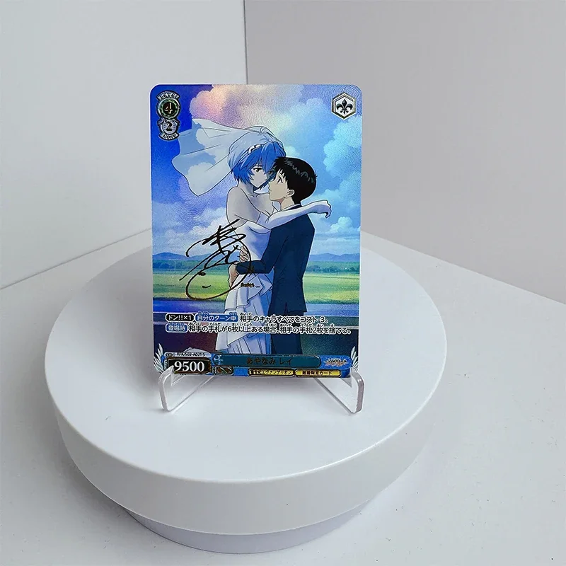 NEON GENESIS EVANGELION Ayanami Rei Ikari Shinji Rem DIY Homemade Bronzing Toys Christmas Birthday Gift Collection Card