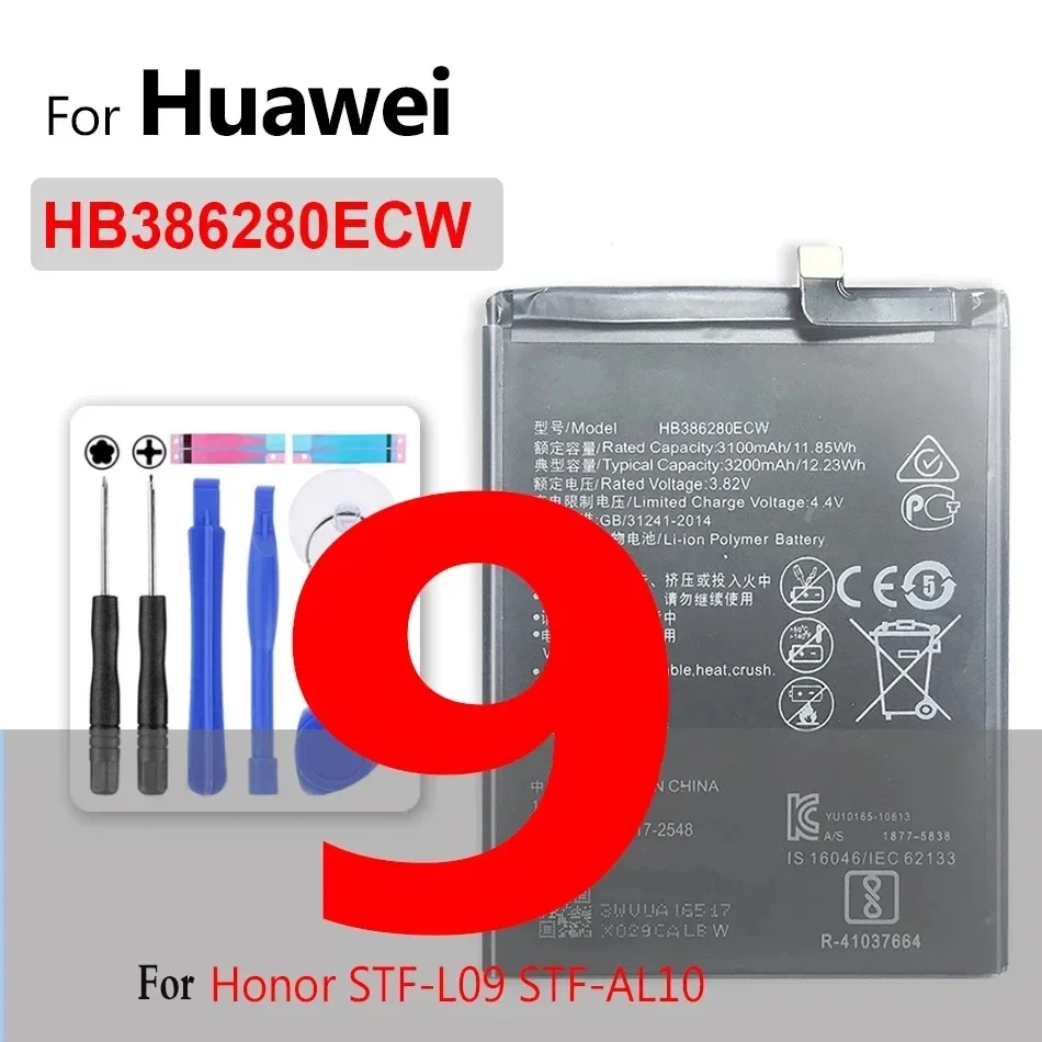 Battery For Huawei P6 P7 P8 P9 P10 P20 P30 Lite mini Max Plus Pro/for Honor 6C 6A 7X 8 8A 8S 8C 8X 9 9i 10 20 10i 20i Lite Pro